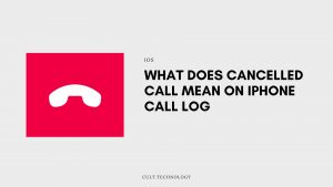 Canceled call on iphone