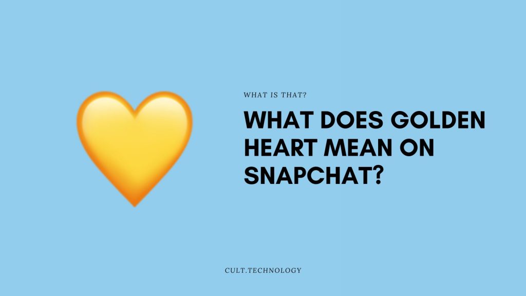 Золотое сердце Snapchat