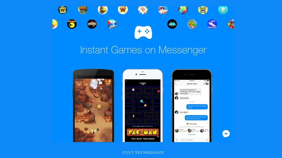 how to play games on messenger