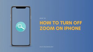 turn off zoom on iphone