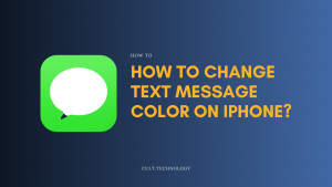 How to change text message color on iPhone?