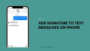 add signature to text messages on iphone