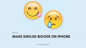 how to make emojis bigger on iphone