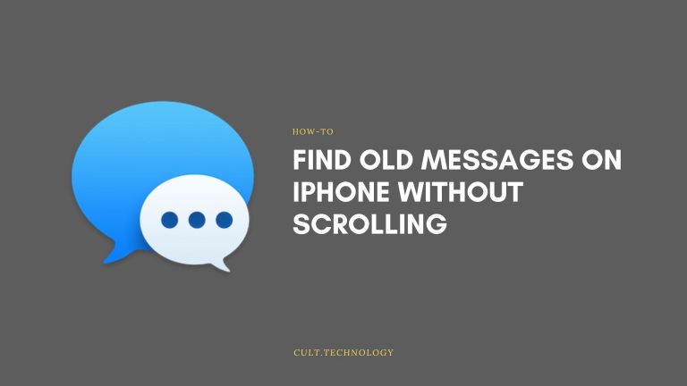 Find Old Messages on iPhone